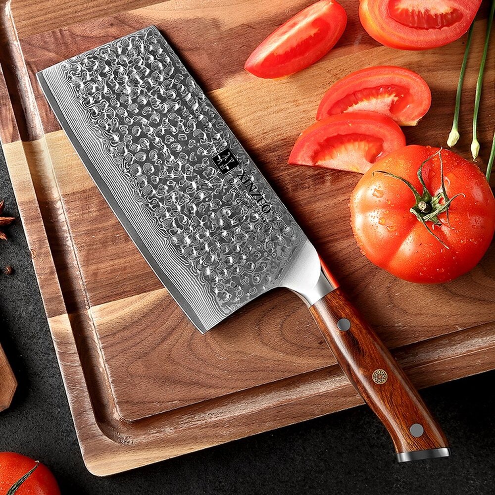 XinZuo Damascus Cleaver (Chinees koksmes)  - B13D Yu series