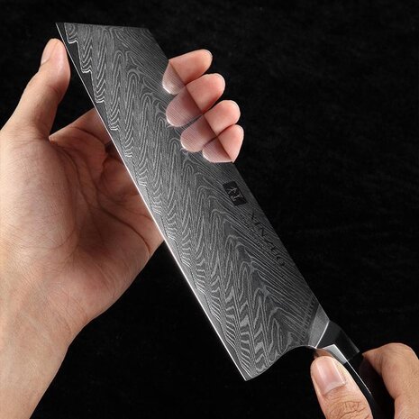 XinZuo Damascus Cleaver (Chinees koksmes)  - B32 Feng series XinZuo Damascus Cleaver (Chinees koksmes)  - B32 Feng series