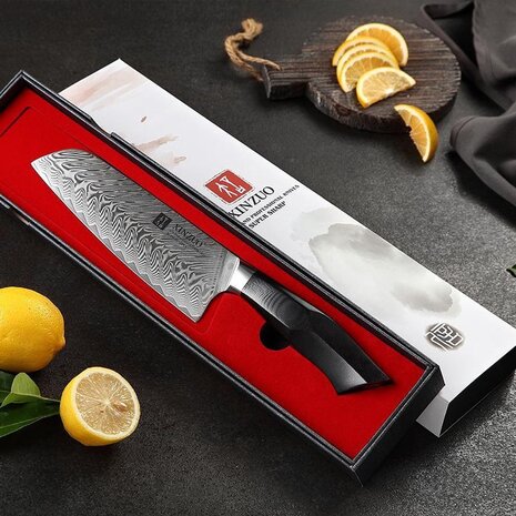 XinZuo Damascus Santokumes - B32 Feng series XinZuo Damascus Santokumes - B32 Feng series