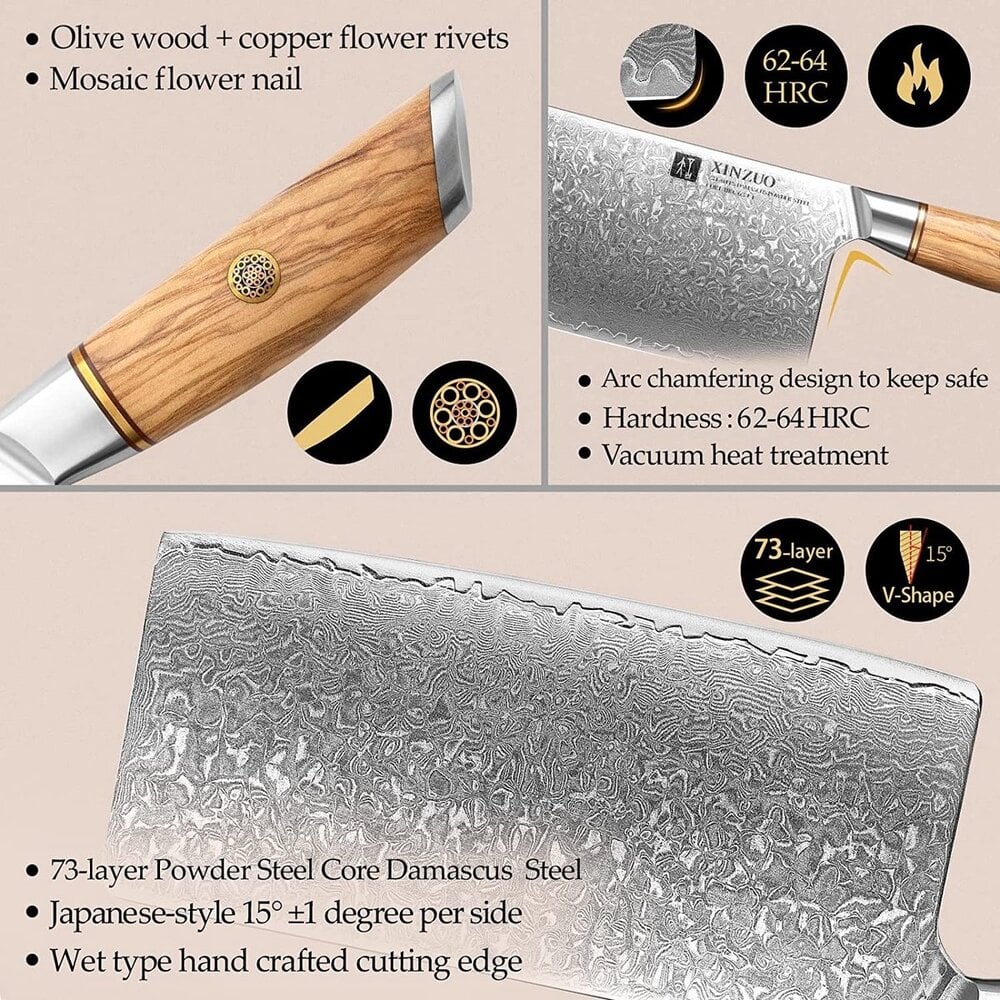 XinZuo Damascus Hakmes - B37 Lan series XinZuo Damascus Hakmes - B37 Lan series