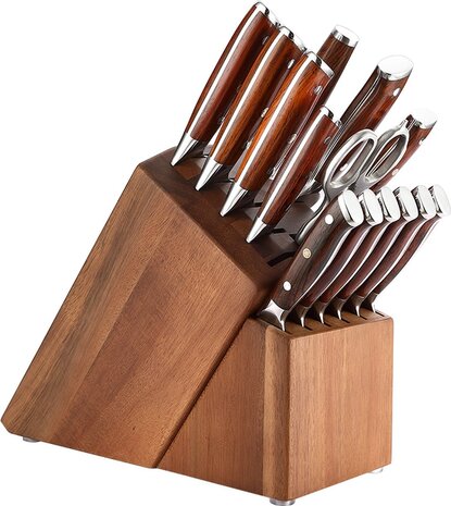 XinZuo Damascus messenset 15-delig - B13R Yu series XinZuo Damascus messenset 15-delig - B13R Yu series