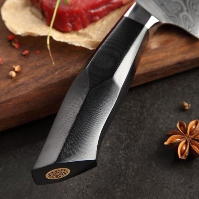 Set Coltelli Nara Asia 3 Pezzi In Acciaio Inox | Manici Ergomici | Regalo In Cassetta Legno