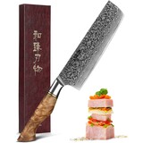 Hezhen Damascus Nakiri mes (B30 series) Hezhen Damascus Nakiri mes (B30 series)