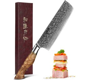 Hezhen Damascus Nakiri mes (B30 series)