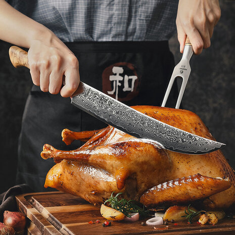Hezhen Damascus Vleesmes - B30 Master series Hezhen Damascus Vleesmes - B30 Master series