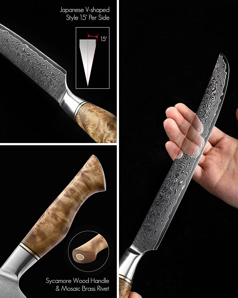 Hezhen Damascus Vleesmes - B30 Master series Hezhen Damascus Vleesmes - B30 Master series