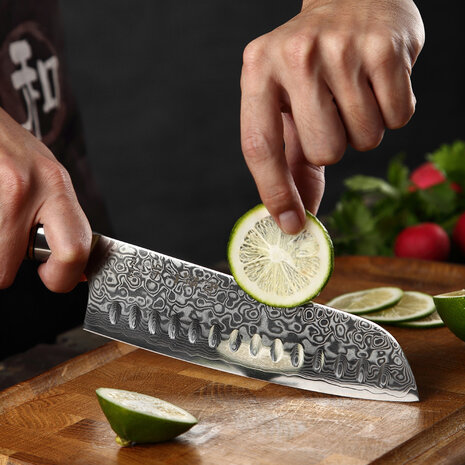 Hezhen Damascus messenset 3-delig - B30 Master series