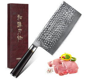 Hezhen Damascus Chinese Cleaver (B1Z series)