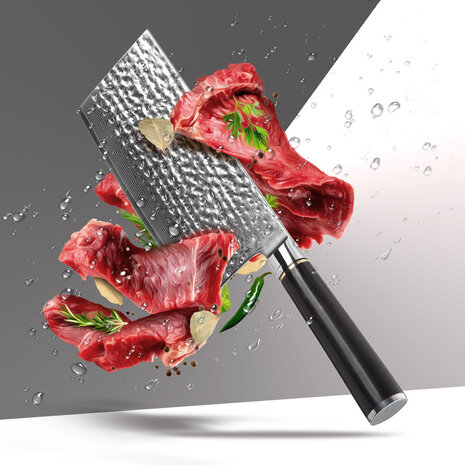 Hezhen Damascus Cleaver (Chinees koksmes)  - B1Z Classic series