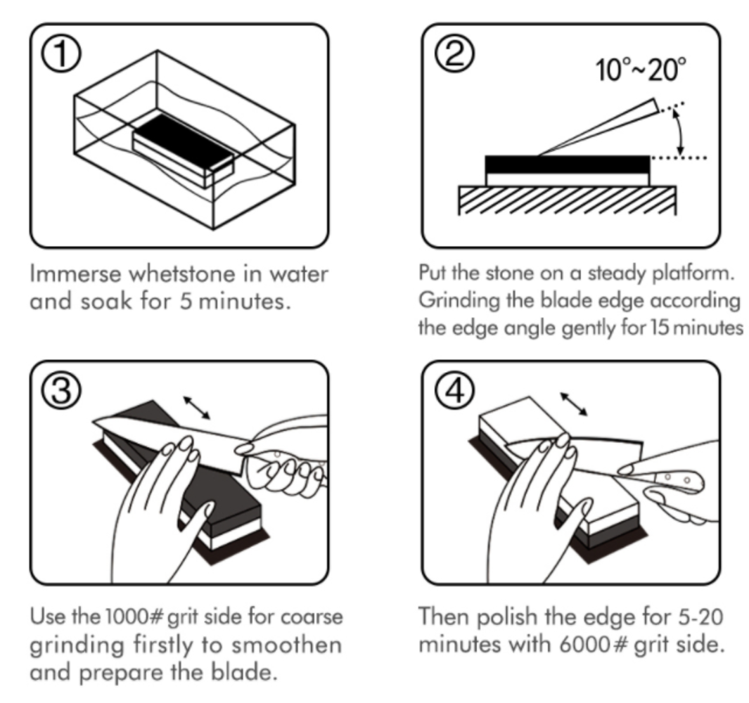 Hezhen Professionele slijpsteen (Korund) - 1000/6000 - M