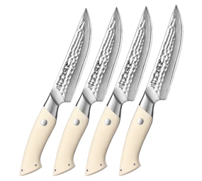 Hezhen Damascus Steakmessen (4) (B38H series) Hezhen Damascus Steakmessen (4) (B38H series)