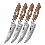 XinZuo Damascus Steakmessen (4) (B46W series) XinZuo Damascus Steakmessen (4) (B46W series)