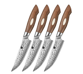 XinZuo Damascus Steakmessen (4) (B46W series) XinZuo Damascus Steakmessen (4) (B46W series)