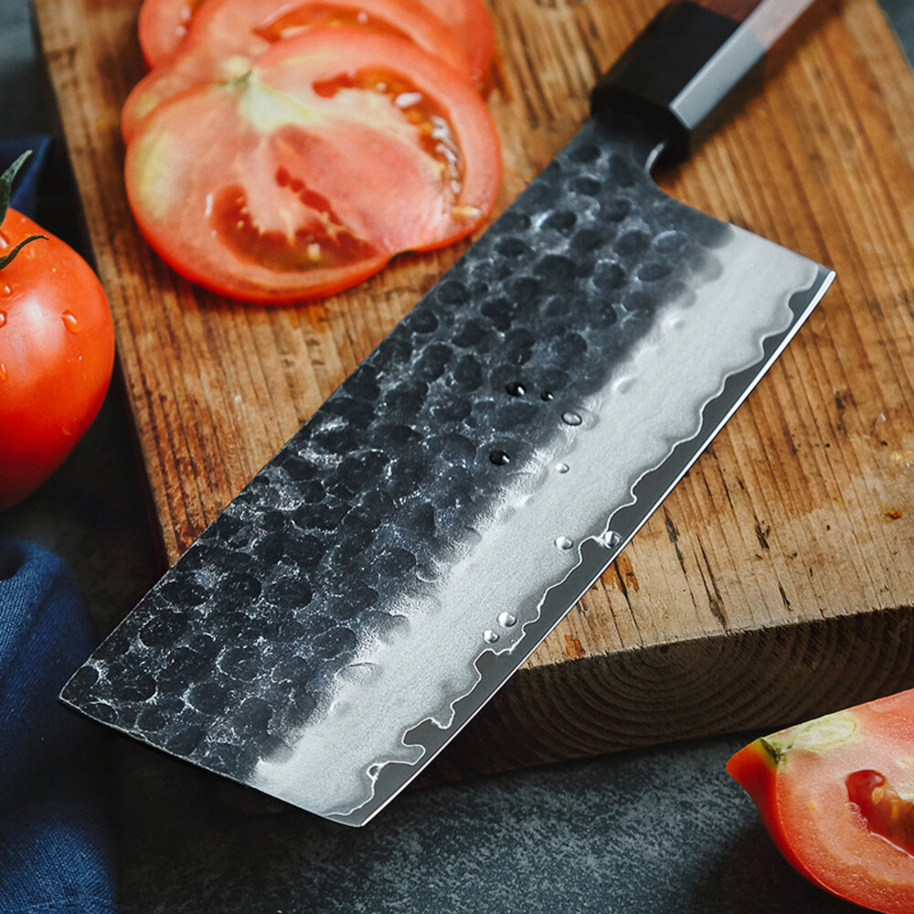 Hezhen Composietstalen Nakiri mes - PM8S Retro series