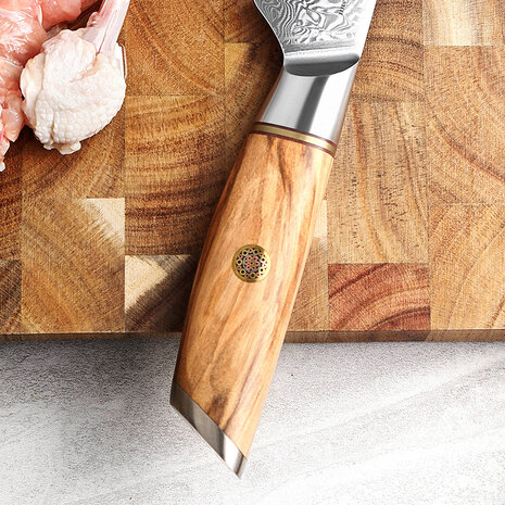 XinZuo Damascus Uitbeenmes - B37 Lan series XinZuo Damascus Uitbeenmes - B37 Lan series