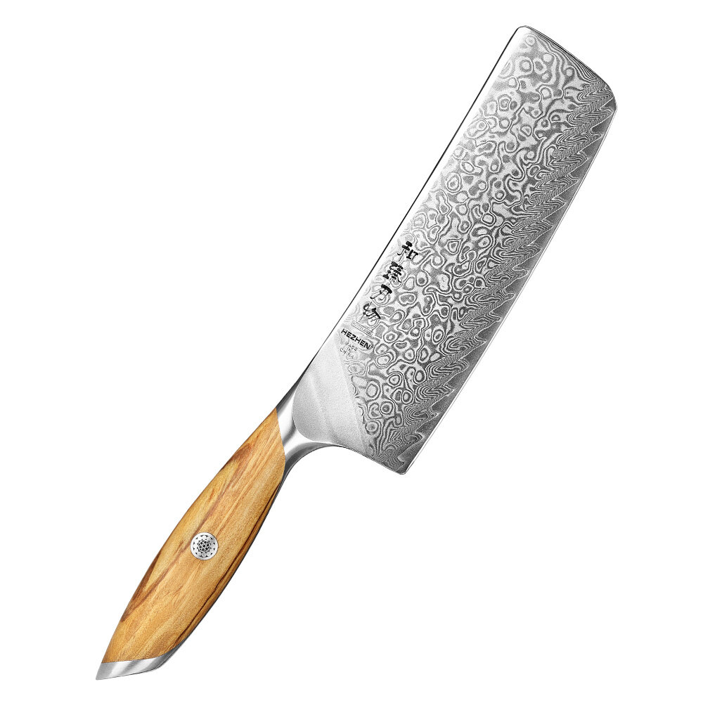 Hezhen Damascus Nakiri mes - X01 Flagship series Hezhen Damascus Nakiri mes - X01 Flagship series