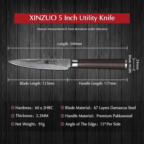 XinZuo Damascus Groentemes - B1H He series XinZuo Damascus Groentemes - B1H He series
