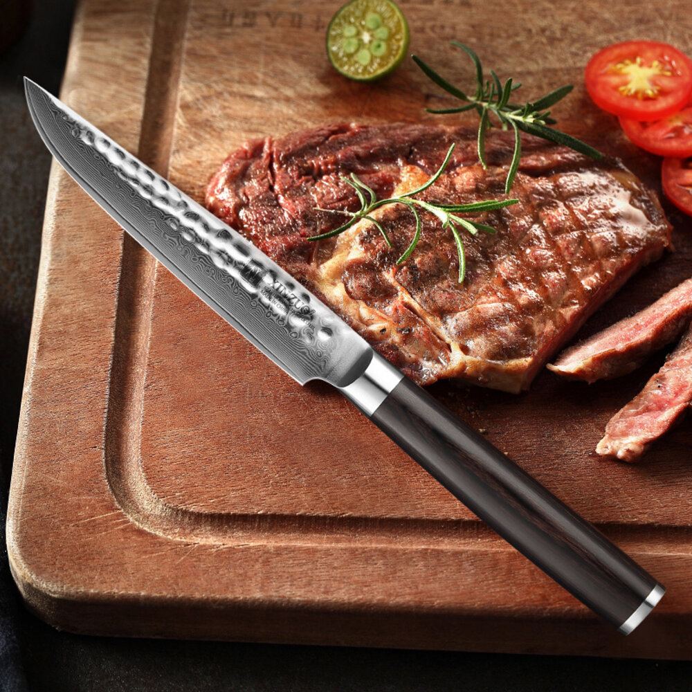 XinZuo Damascus Steakmes - B1H He series XinZuo Damascus Steakmes - B1H He series