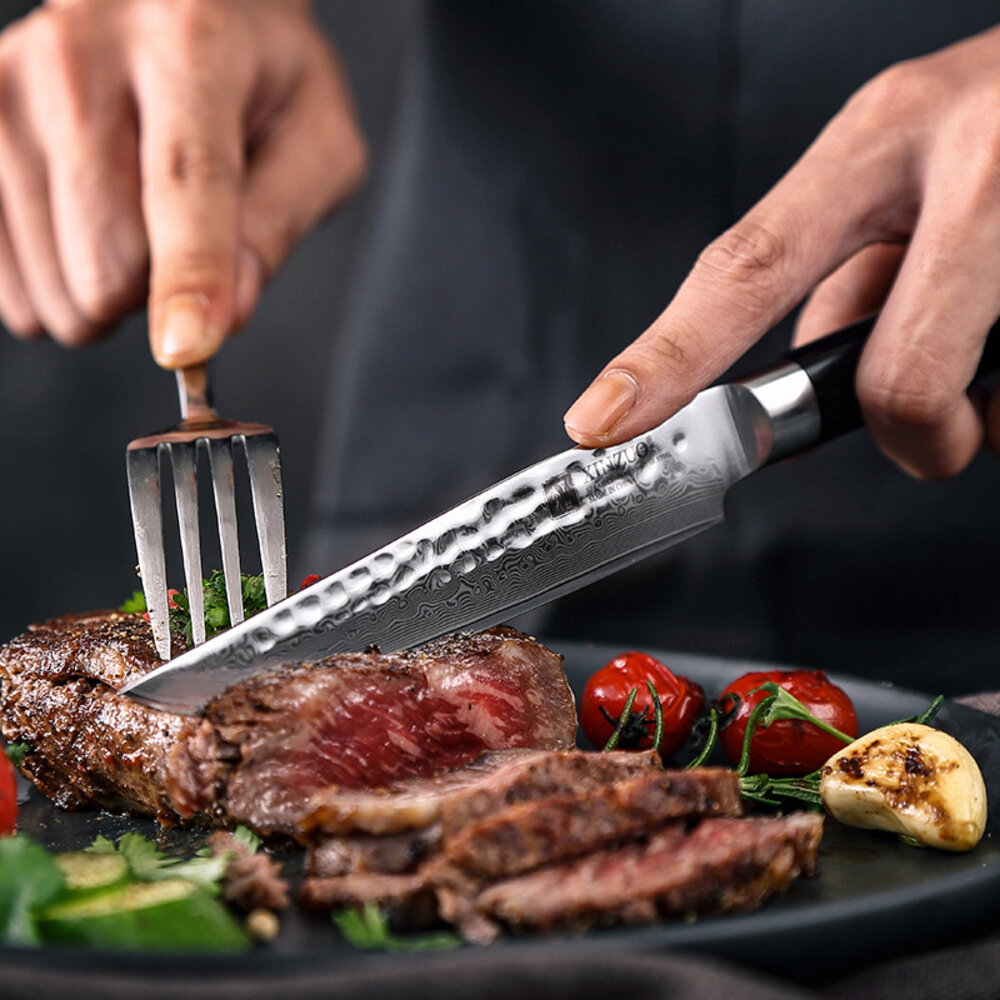 XinZuo Damascus Steakmes - B1H He series XinZuo Damascus Steakmes - B1H He series