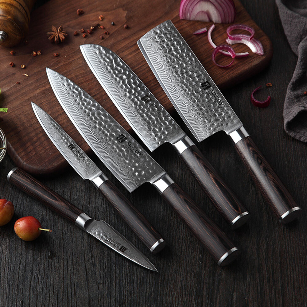 XinZuo Damascus messenset 5-delig - B1H He series XinZuo Damascus messenset 5-delig - B1H He series