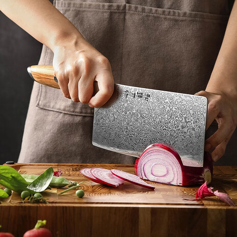 Hezhen Damascus Messenset 6-delig - X01 Flagship series Hezhen Damascus Messenset 6-delig - X01 Flagship series