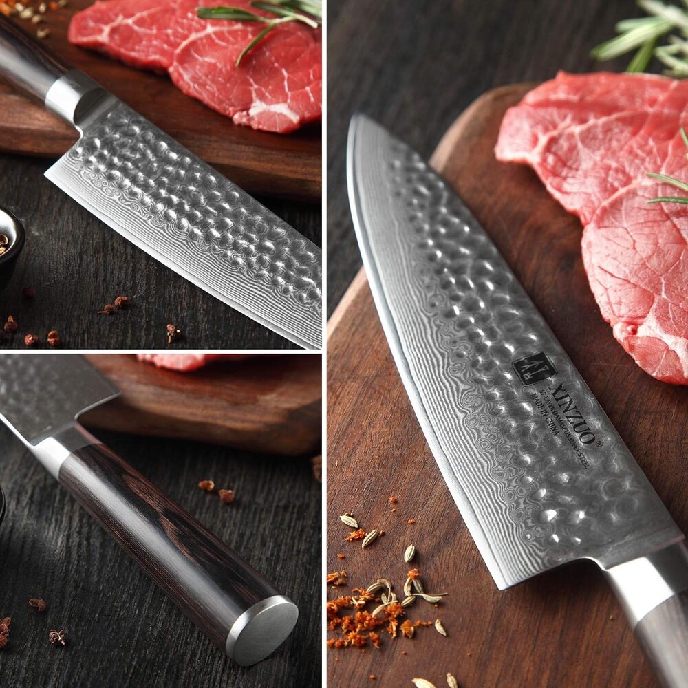 XinZuo Damascus messenset 7-delig - B1H He series XinZuo Damascus messenset 7-delig - B1H He series