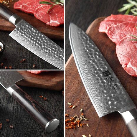XinZuo Damascus messenset 7-delig - B1H He series XinZuo Damascus messenset 7-delig - B1H He series