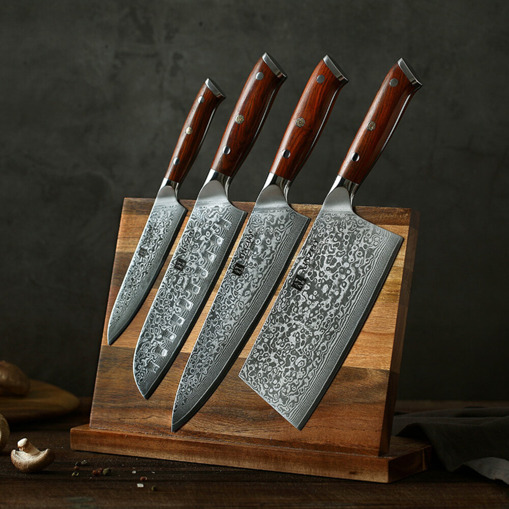 XinZuo Damascus messenset 5-delig - B13R Yu series XinZuo Damascus messenset 5-delig - B13R Yu series