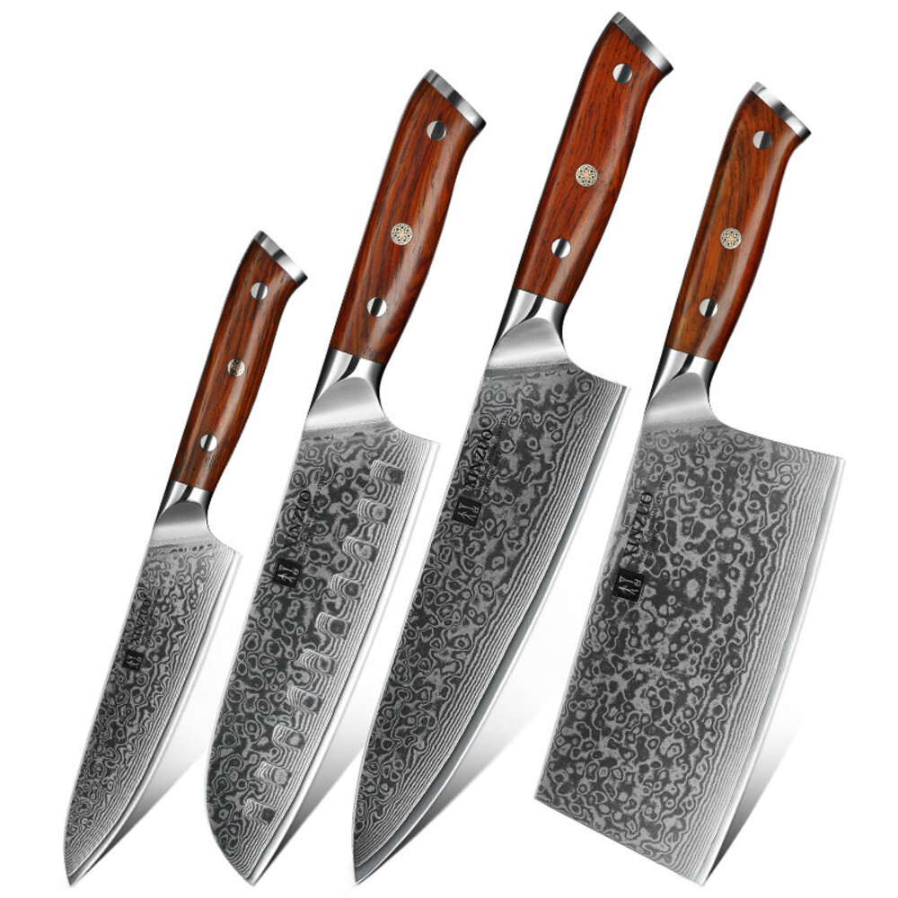 XinZuo Damascus messenset 5-delig - B13R Yu series XinZuo Damascus messenset 5-delig - B13R Yu series