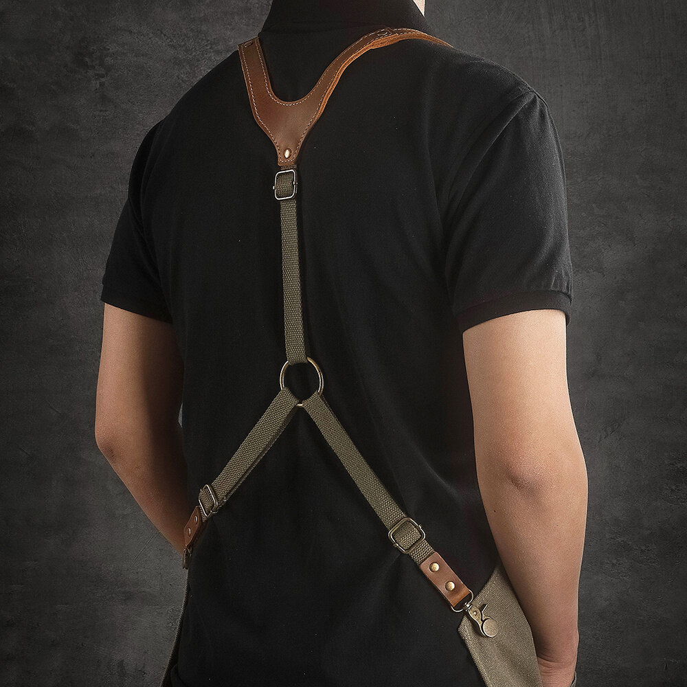 Hezhen Keukenschort Groen