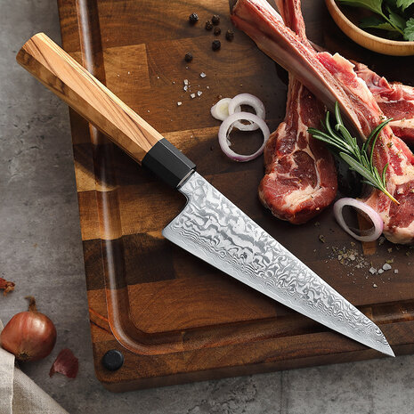 XinZuo Damascus Honesuki - PM8O Zhen series XinZuo Damascus Honesuki - PM8O Zhen series