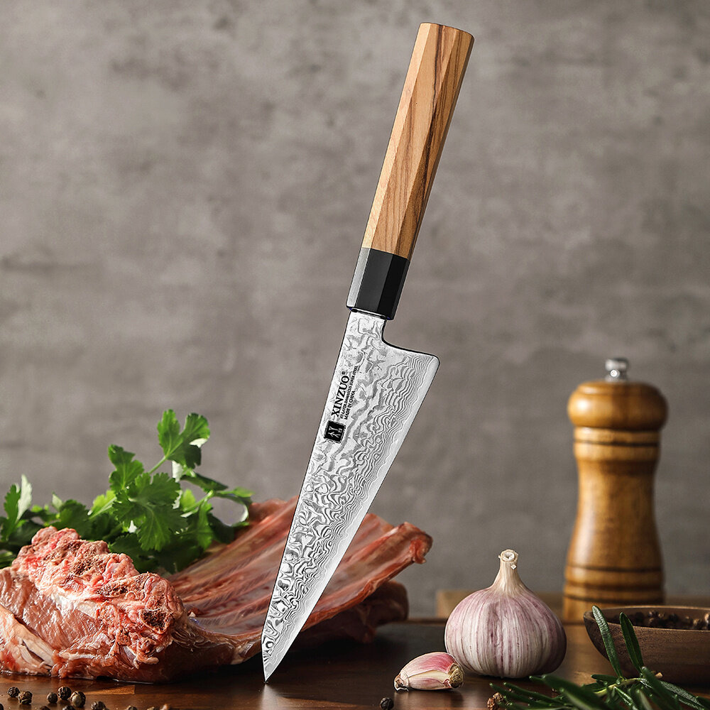 XinZuo Damascus Honesuki - PM8O Zhen series XinZuo Damascus Honesuki - PM8O Zhen series