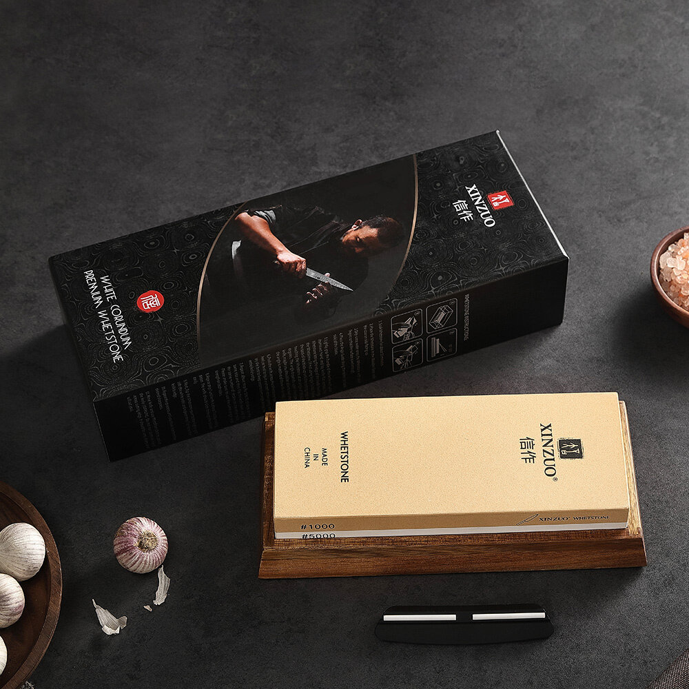 XinZuo Professionele slijpsteen  (Korund) - Dubbelzijdige korrel  1000/5000 - L