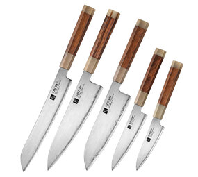 XinZuo Japans ZDP-189 poederstaal 5-delige set (X05Z Series) XinZuo Japans ZDP-189 poederstaal 5-delige set (X05Z Series)