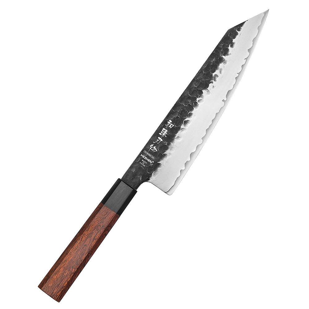 Hezhen Composietstalen Bunka mes 21cm - PM8S Retro series Hezhen Composietstalen Bunka mes 21cm - PM8S Retro series