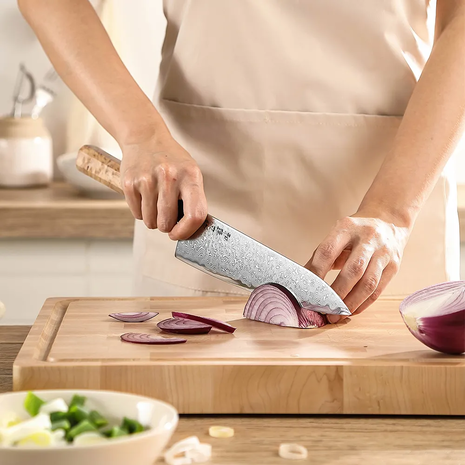 Hezhen Blue 2 Damascus Koksmes (PM8B series)