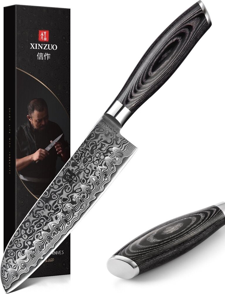 XinZuo Damascus Santokumes - B20 Ya series XinZuo Damascus Santokumes - B20 Ya series