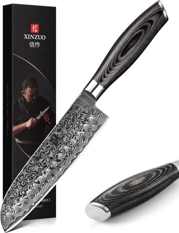 XinZuo Damascus Santokumes - B20 Ya series XinZuo Damascus Santokumes - B20 Ya series