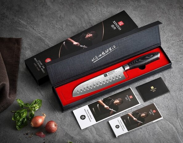 XinZuo Damascus Santokumes - B20 Ya series XinZuo Damascus Santokumes - B20 Ya series