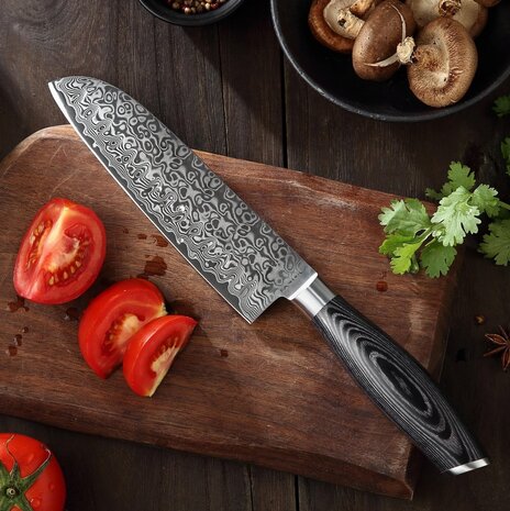 XinZuo Damascus Santokumes - B20 Ya series XinZuo Damascus Santokumes - B20 Ya series