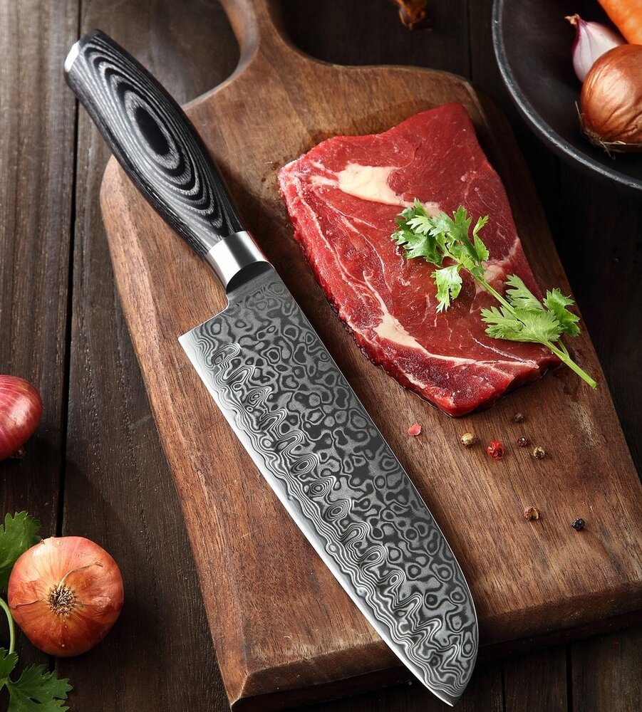 XinZuo Damascus Santokumes - B20 Ya series XinZuo Damascus Santokumes - B20 Ya series