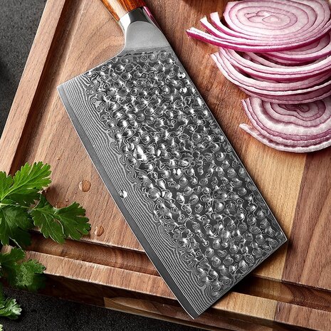 XinZuo Damascus Cleaver (Chinees koksmes)  - B13D Yu series