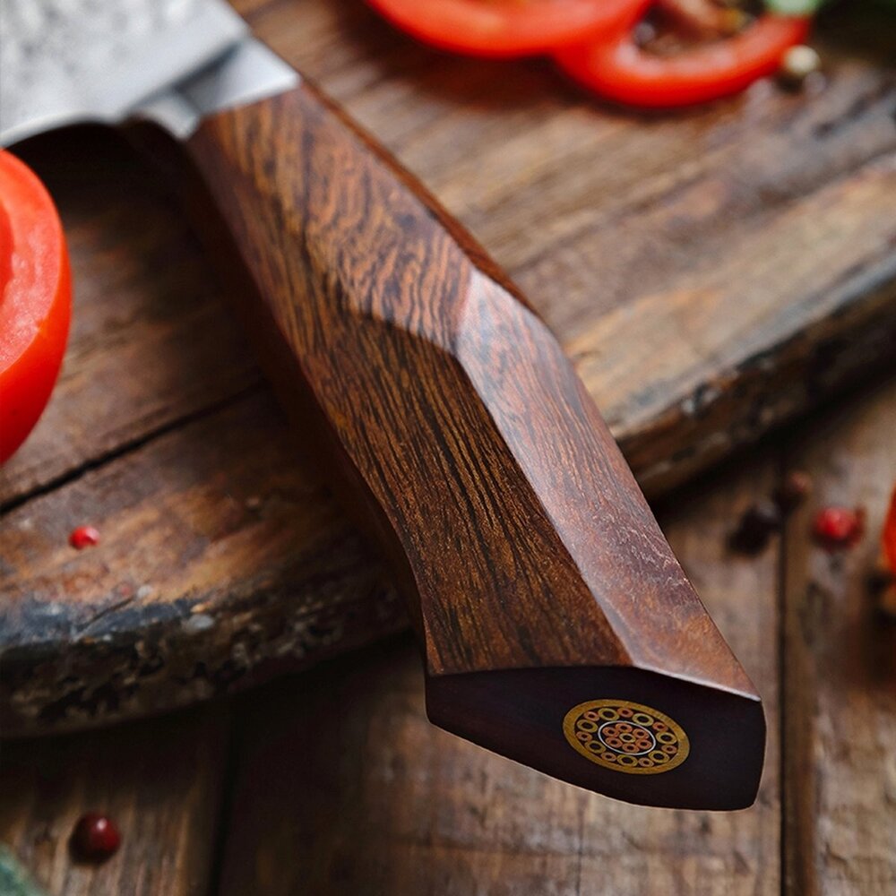 XinZuo Damascus Nakiri mes - B32D Feng series XinZuo Damascus Nakiri mes - B32D Feng series