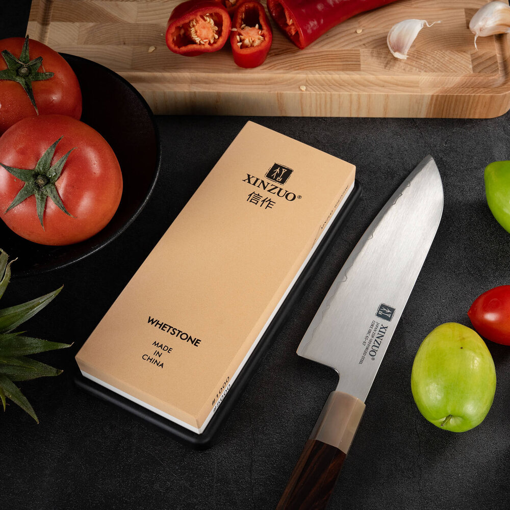 XinZuo Professionele slijpsteen  (Korund) - Dubbelzijdige korrel  1000/5000 - L XinZuo Professionele slijpsteen  (Korund) - Dubbelzijdige korrel  1000/5000 - L