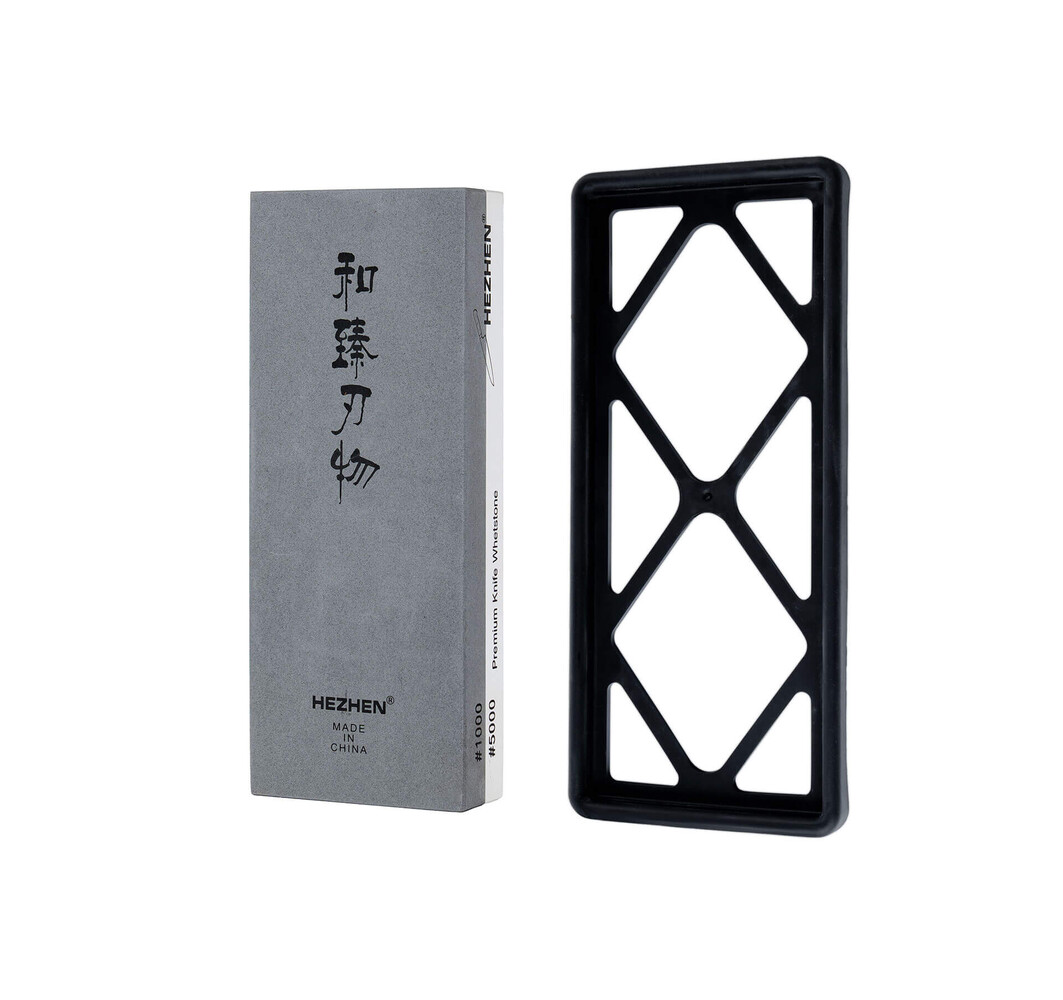 Hezhen Professionele slijpsteen  (Korund) - Dubbelzijdige korrel  1000/5000 - L