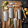 Hezhen Damascus messenset 7-delig - X01 Flagship series Hezhen Damascus messenset 7-delig - X01 Flagship series