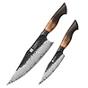 XinZuo Damascus messenset 2-delig - X06 Mo series XinZuo Damascus messenset 2-delig - X06 Mo series