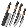 XinZuo Damascus messenset 4-delig - X06 Mo series XinZuo Damascus messenset 4-delig - X06 Mo series