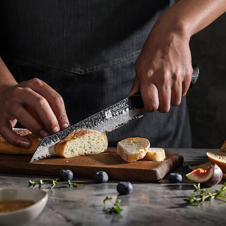 XinZuo Damascus messenset 5-delig - X06 Mo series XinZuo Damascus messenset 5-delig - X06 Mo series