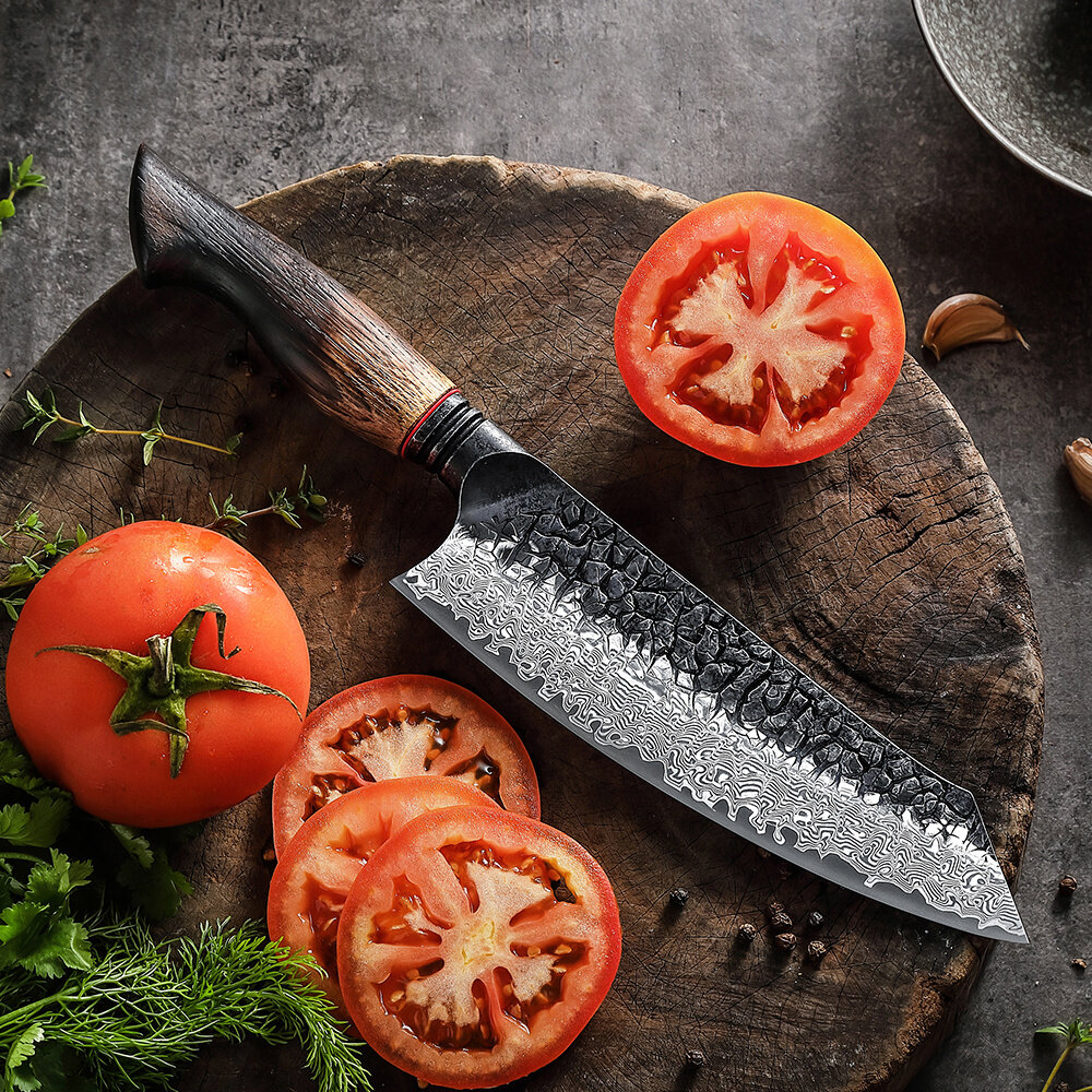 XinZuo Damascus messenset 5-delig - X06 Mo series XinZuo Damascus messenset 5-delig - X06 Mo series